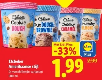 Aanbieding: Gelatelli IJsbeker Amerikaanse stijl