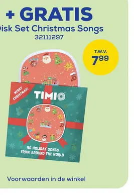 Promotie: Disk Set Christmas Songs