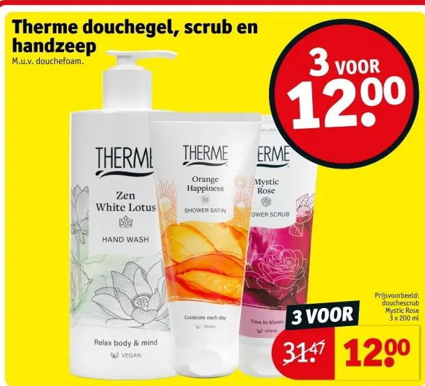 Aanbieding: Douchegel, scrub en handzeep