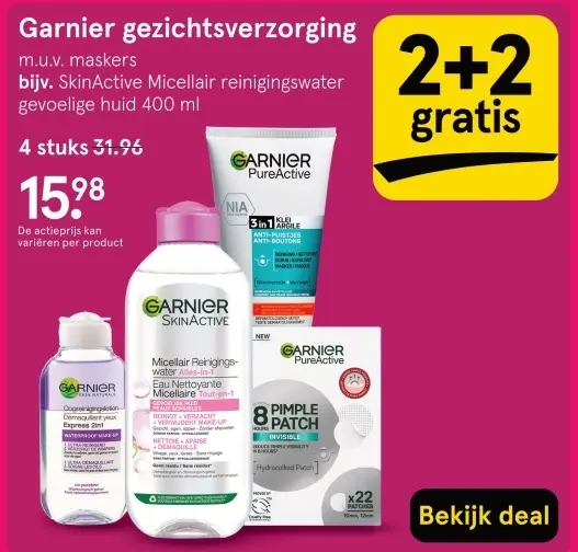 Aanbieding: Garnier gezichtsverzorging