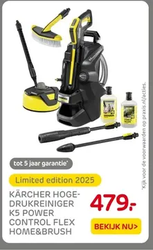 Aanbieding: Kärcher hoge-drukreiniger k5 power control flex home&brush
