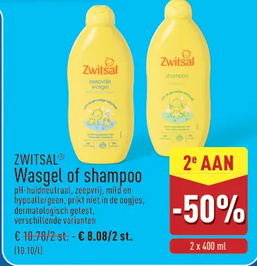Promotie: Wasgel of shampoo