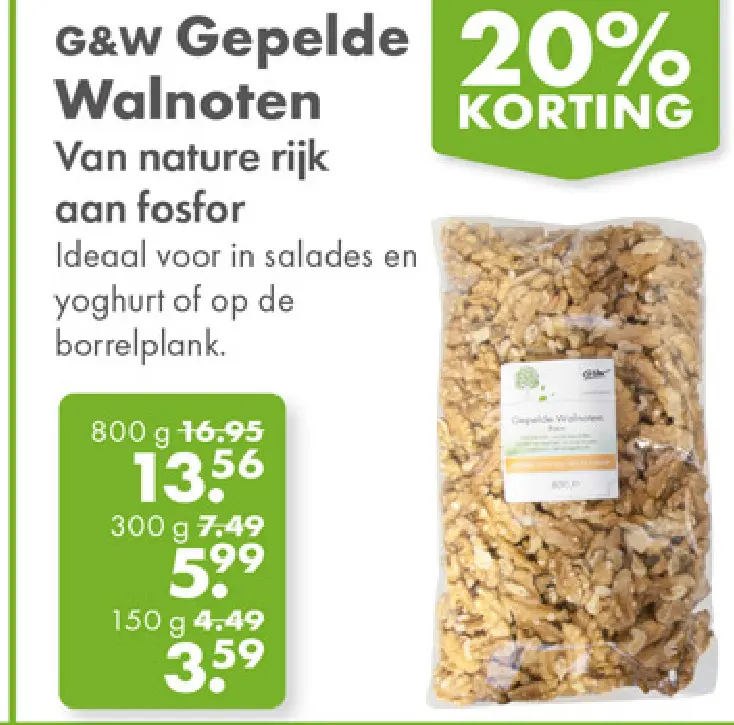 Aanbieding: Gepelde Walnoten