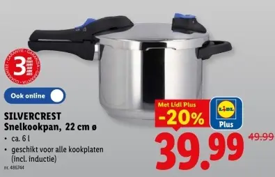 Promotie: SILVERCREST Snelkookpan