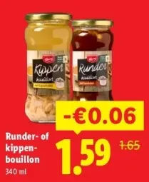 Aanbieding: Runder- of kippenbouillon