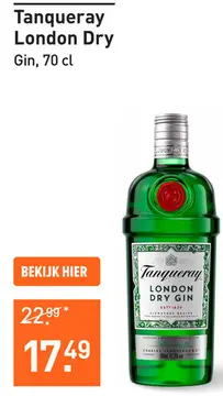 Aanbieding: Tanqueray London Dry Gin