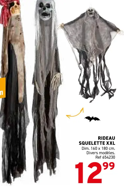Offre: Rideau squelette xxl