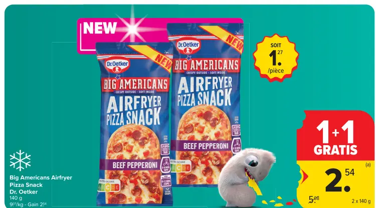 Offre: Big Americans Airfryer Pizza Snack