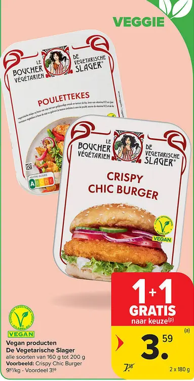 Promotie: Vegan producten De Vegetarische Slager