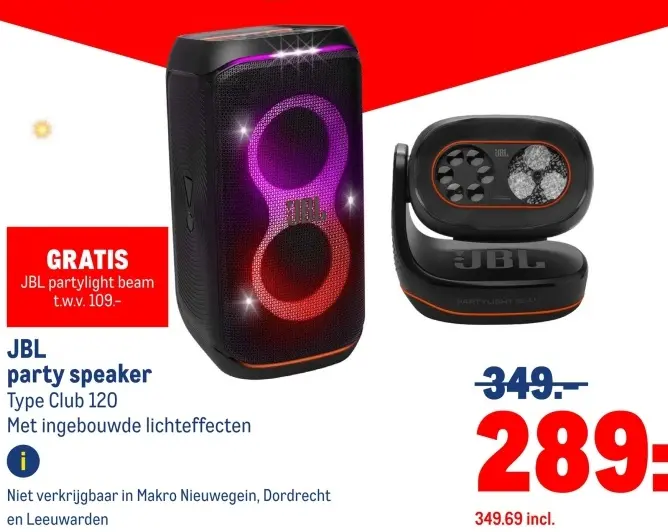 Aanbieding: party speaker