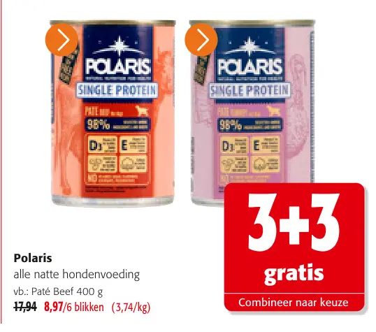 Promotie: alle natte hondenvoeding