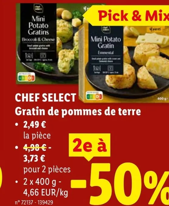 Offre: Gratin de pommes de terre
