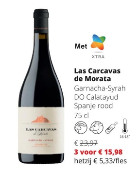 Aanbieding: Las Carcavas de Morata Garnacha-Syrah DO 