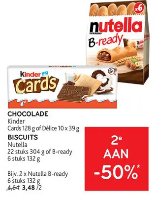 Aanbieding: Chocolade / biscuits
