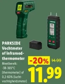 Aanbieding: Vochtmeter of infrarood-thermometer