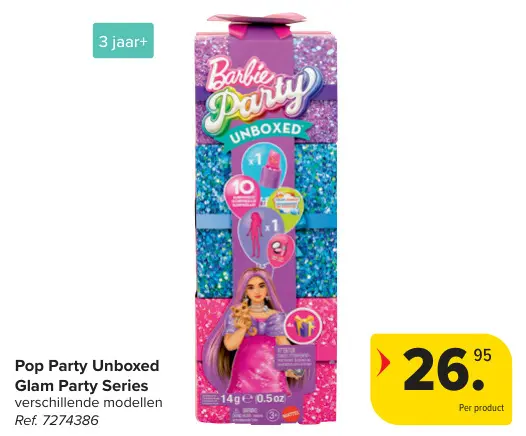 Aanbieding: Pop Party Unboxed Glam Party Series