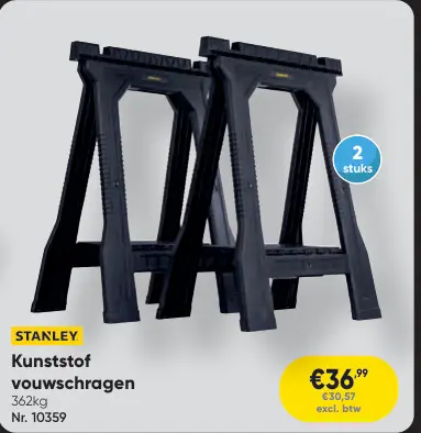 Promotie: Kunststof vouwschragen