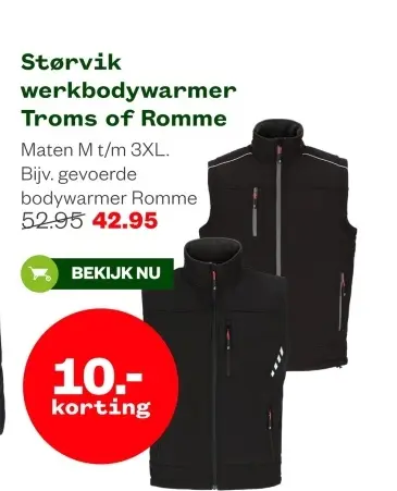Aanbieding: Størvik werkbodywarmer Troms of Romme