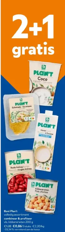 Promotie: Boni Plan't