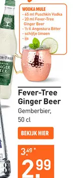 Aanbieding: Fever Tree Ginger Beer 50CL