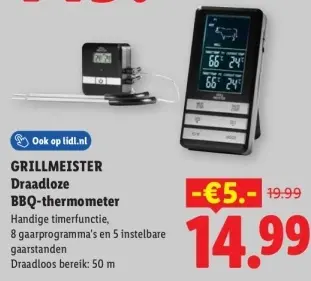 Aanbieding: Draadloze BBQ-thermometer