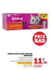 Offre: Repas pour chat adulte