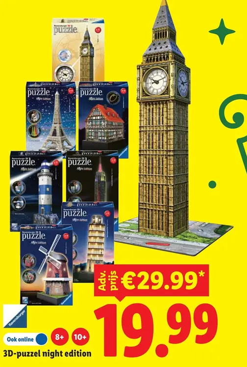 Aanbieding: Ravensburger 3D puzzel