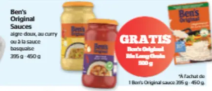 Offre: Sauces + gratis rijst