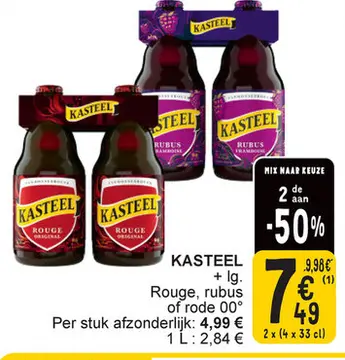 Aanbieding: KASTEEL + lg. Rouge, rubus of rode 00°