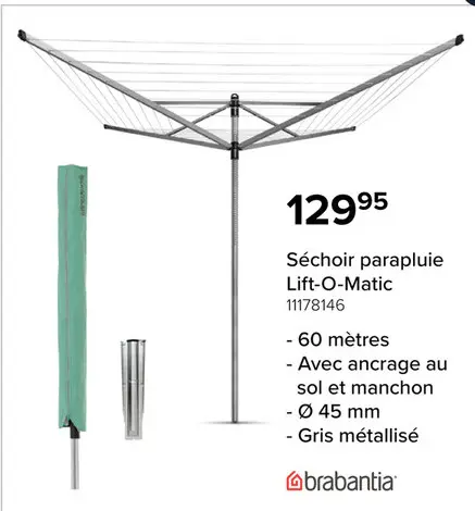 Offre: Séchoir parapluie Lift-O-Matic