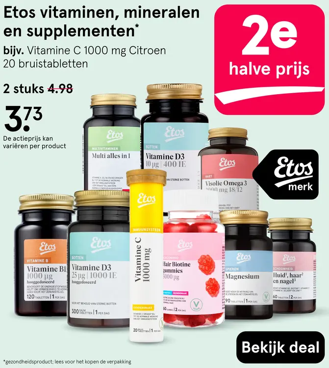 Aanbieding: Vitaminen, mineralen en supplementen