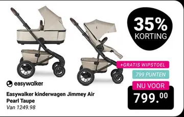 Aanbieding: Easywalker kinderwagen Jimmey Air Pearl Taupe