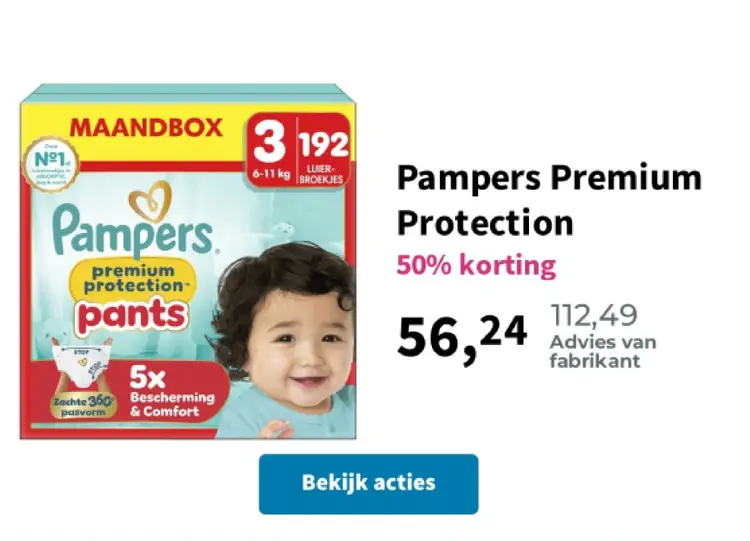 Promotie: Pampers Premium Protection