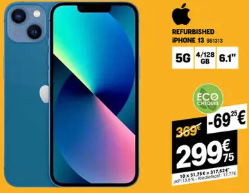 Aanbieding: Refurbished iphone 13