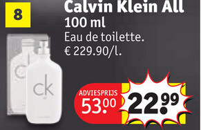 Aanbieding: Calvin Klein All Eau de toilette