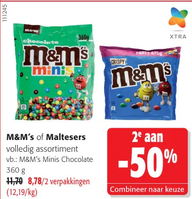 Promotie: M&M's of Maltesers
