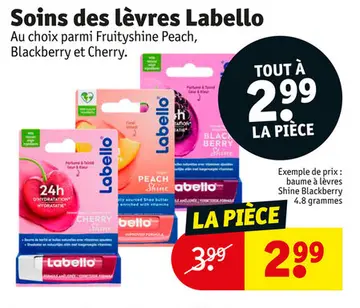 Offre: Soins des lèvres Labello