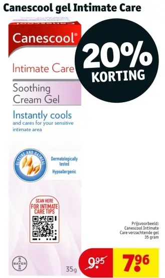 Aanbieding: Canescool Intimate Care verzachtende gel