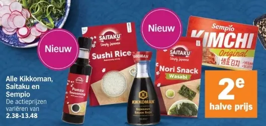 Aanbieding: Kikkoman, Saitaku en Sempio