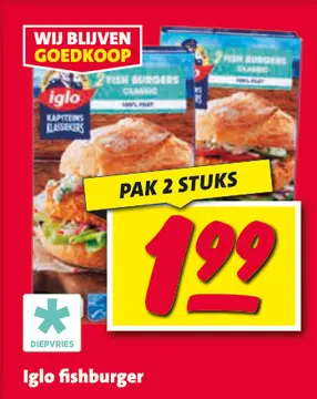 Aanbieding: Iglo fishburger