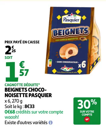 Promotie: Beignets choco- noisette