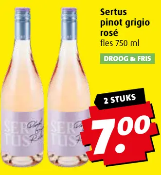 Aanbieding: Sertus pinot grigio rosé