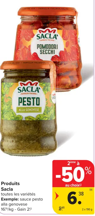 Offre: Sacla