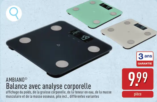 Offre: Balance avec analyse corporelle