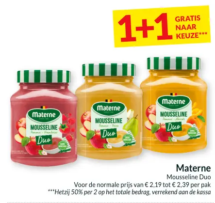 Promotie: Mousseline Duo
