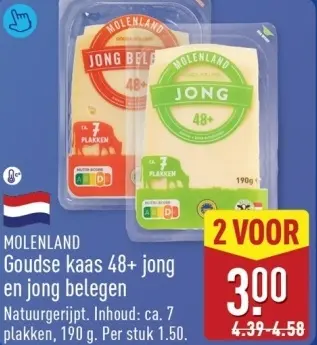 Aanbieding: Goudse kaas 48+ jong en jong belegen