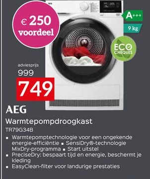 Aanbieding: Warmtepompdroogkast TR79G34B