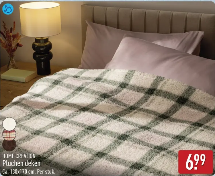 Aanbieding: Pluchen deken