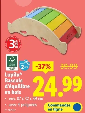Offre: Bascule d'équilibre en bois