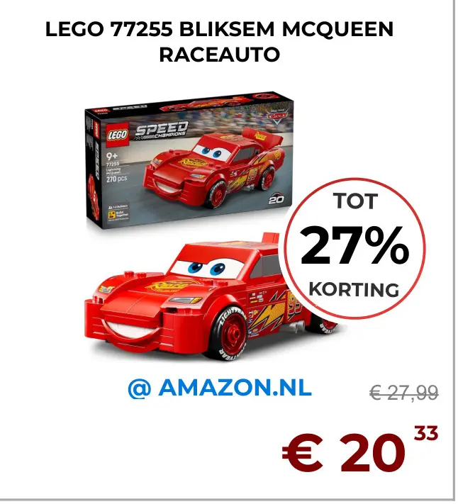 Aanbieding: Bliksem mcqueen raceauto
